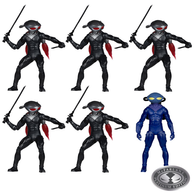 Black Manta (DC Classic) McFarlane Collector Edition Factory Sealed Case (6) w/Chase, DC Multiverse figure, McFarlane Toys product photograph