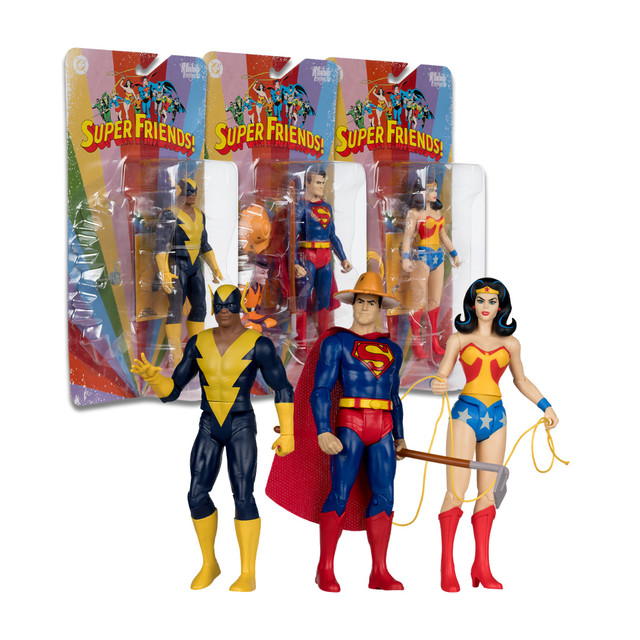 DC Retro: Super Friends Wave 5 (3) 6" Figures, McFarlane Toys product photograph