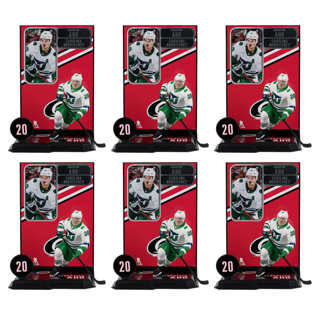 Sebastian Aho (Hartford Whalers Retro) NHL Factory Sealed Case, SportsPicks figure, McFarlane Toys product photograph