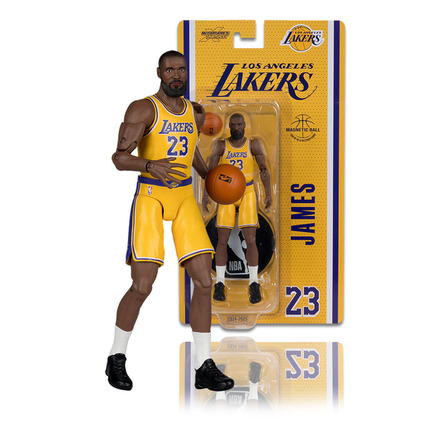 LeBron James (Los Angeles Lakers) 6" Articulated Figure, SportsPicks figure, McFarlane Toys product photograph