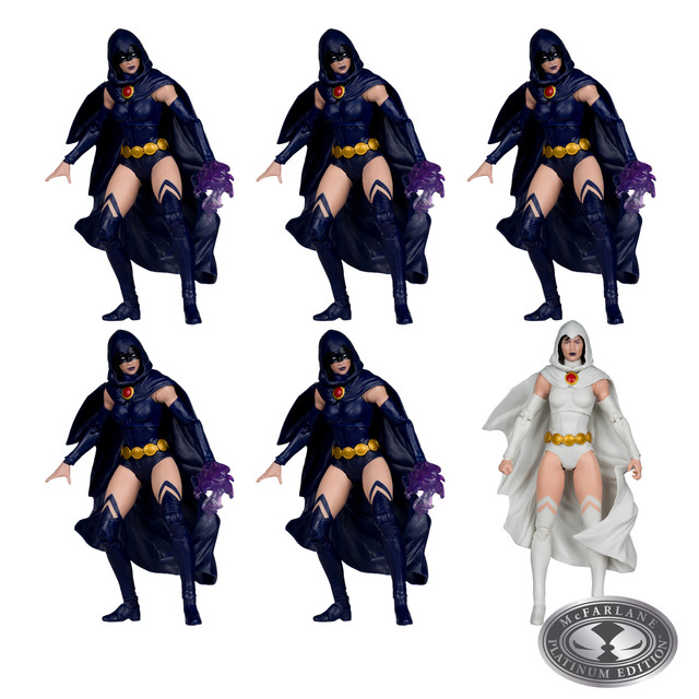 Raven (DC Classic) McFarlane Collector Edition Factory Sealed Case (6) w/Chase, DC Multiverse figure, McFarlane Toys product photograph
