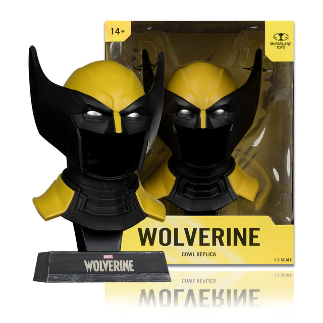 Wolverine (Video Game) 1:3 Scale Cowl Replica, Marvel figure, McFarlane Toys product photograph