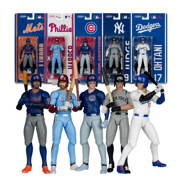 MLB 6" Articulated Figures Wave 1 (5) Bundle, SportsPicks figure, McFarlane Toys product photograph