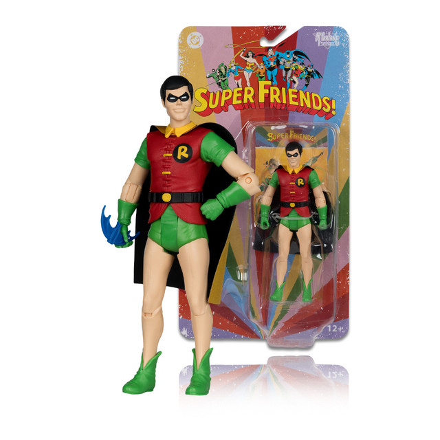 Robin (DC Retro: Super Friends) 6" Figure, McFarlane Toys product photograph