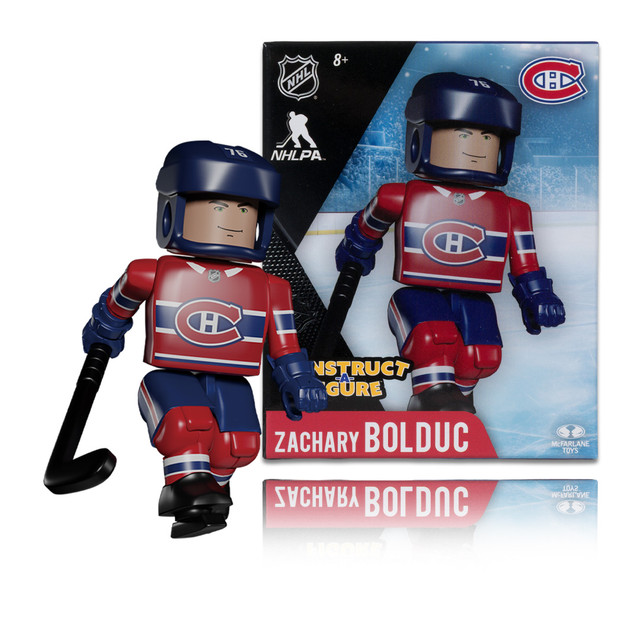 Zachary Bolduc (Montreal Canadiens) Construct-a-Figure, SportsPicks figure, McFarlane Toys product photograph