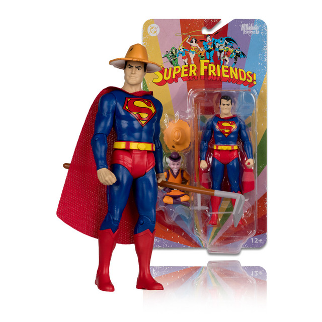 Superman and Mr. Mxyzptlk (DC Retro: Super Friends) 6" Figure, McFarlane Toys product photograph
