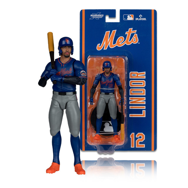 Francisco Lindor (New York Mets) 6" Articulated Figure, SportsPicks figure, McFarlane Toys product photograph