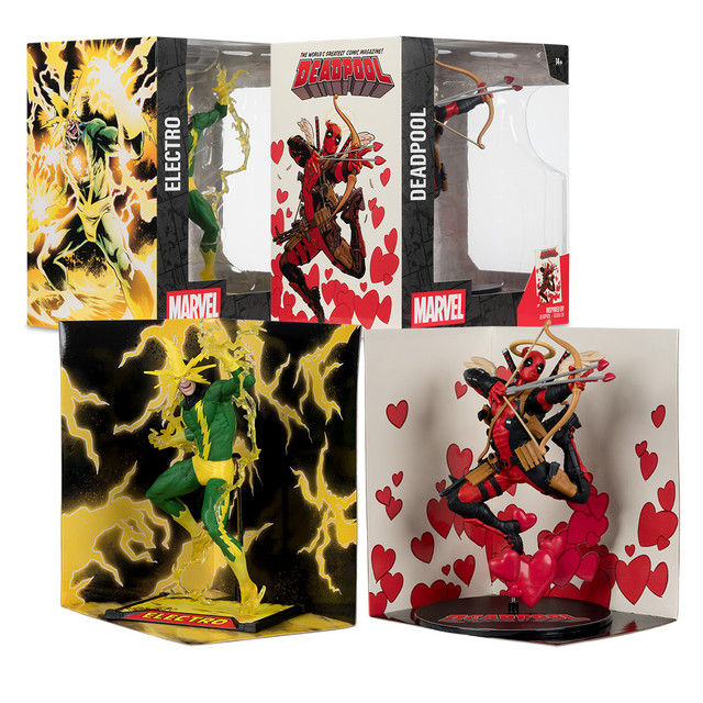 Deadpool (Deadpool #26)/Electro (Joe Fixit #5) Bundle (2) 1:10th Scale Posed Figures w/Scenes, Marvel figure, McFarlane Toys product photograph