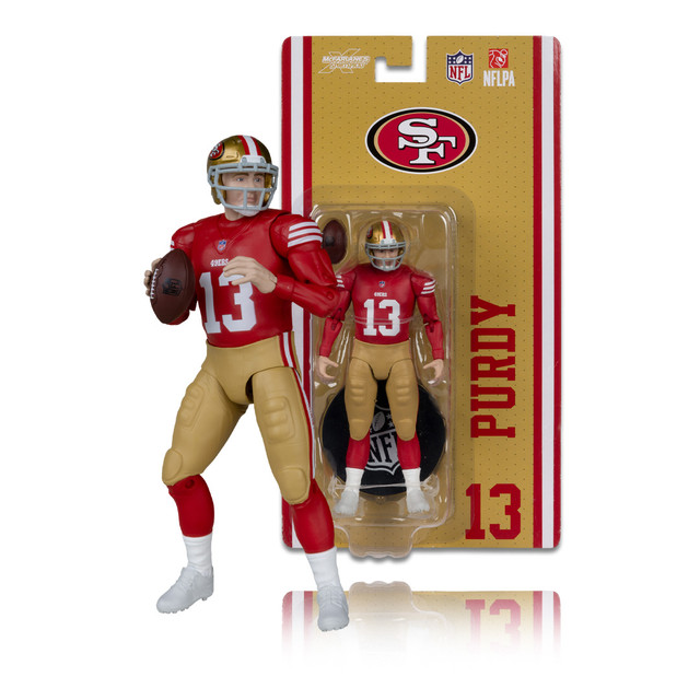 Brock Purdy (San Francisco 49ers) 6" Articulated Figure, SportsPicks figure, McFarlane Toys product photograph