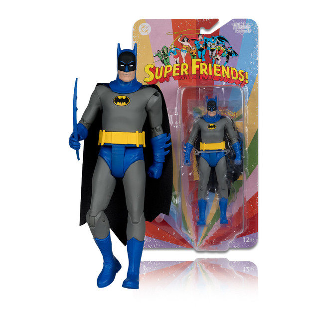 Batman V2 (DC Retro: Super Friends) 6" Figure, McFarlane Toys product photograph