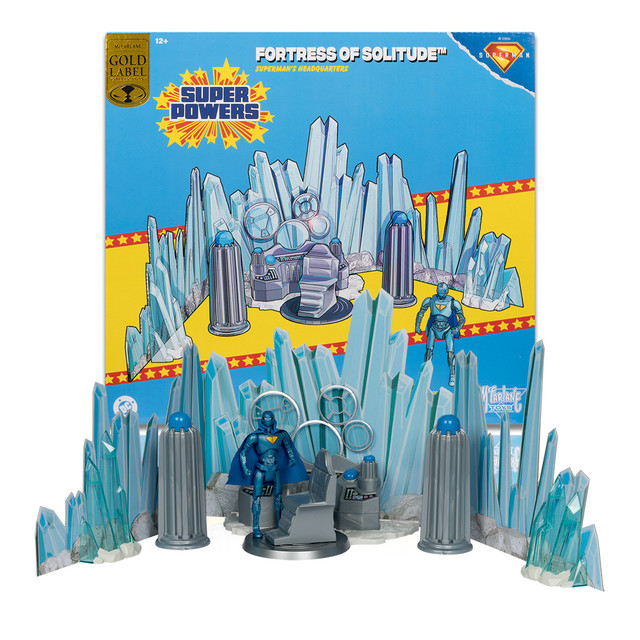 Fortress of Solitude Superman's Headquarters w/Robot (DC Super Powers: Superman Movie) Gold Label Playset, McFarlane Toys product photograph
