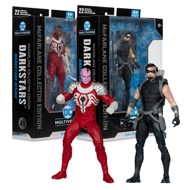 Darkstars (Darkstars Rising)/Dark Archer (Green Arrow) McFarlane Collectors Edition Platinum Edition Bundle (2) 7" Figures, DC Multiverse figure, McFarlane Toys product photograph