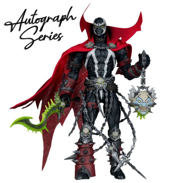 Spawn Warlock (Diablo Immortal) Autograph Series Gold Label 7" Figure McFarlane Elite Edition, McFarlane Toys product photograph