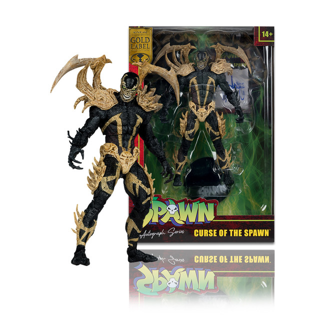 Curse of the Spawn (Spawn) Autograph Series Gold Label 7" Figure, McFarlane Toys product photograph