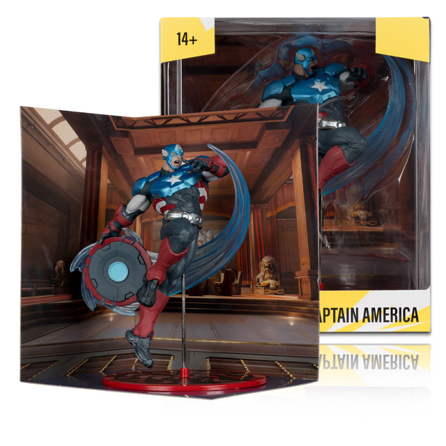 Captain America (Marvel Rivals) 1:10th Scale Collectible Figure, McFarlane Toys product photograph