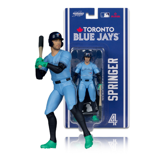 George Springer (Toronto Blue Jays) 6" Articulated Figure, SportsPicks figure, McFarlane Toys product photograph