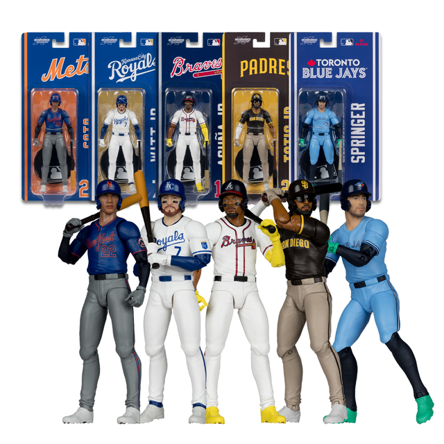 MLB 6" Articulated Figures Wave 2 (5) Bundle, SportsPicks figure, McFarlane Toys product photograph