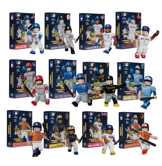 MLB Construct-a-Figure Series 1 Bundle (12) Mini Figures, SportsPicks figure, McFarlane Toys product photograph
