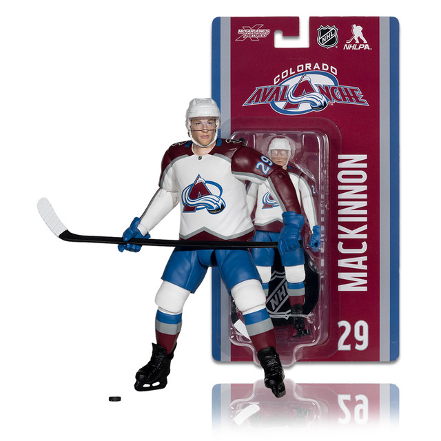 Nathan MacKinnon (Colorado Avalanche) 6" Articulated Figure, SportsPicks figure, McFarlane Toys product photograph
