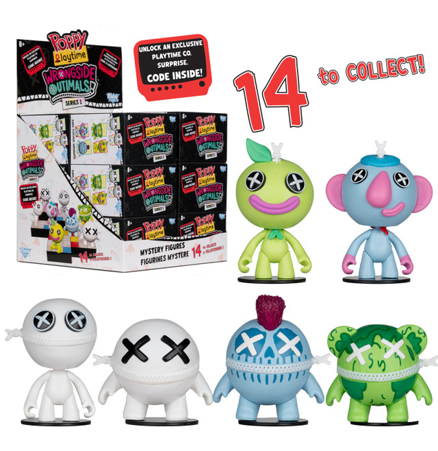 Poppy Playtime 2.5in Wrongside Outimals Mini Figure Blind Box (Series 2) CDU (12) Mini Figures, McFarlane Toys product photograph