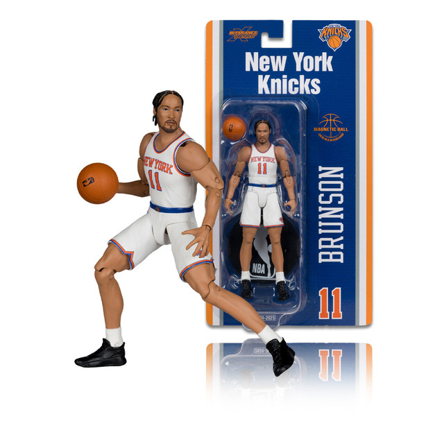 Jalen Brunson (New York Knicks) NBA 6" Articulated Figure, SportsPicks figure, McFarlane Toys product photograph