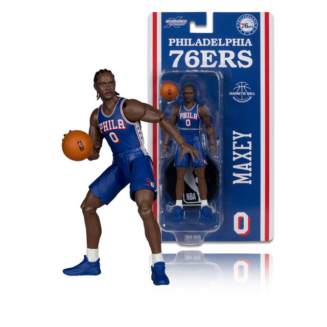 Tyrese Maxey (Philadelphia 76ers) NBA 6" Articulated Figure, SportsPicks figure, McFarlane Toys product photograph