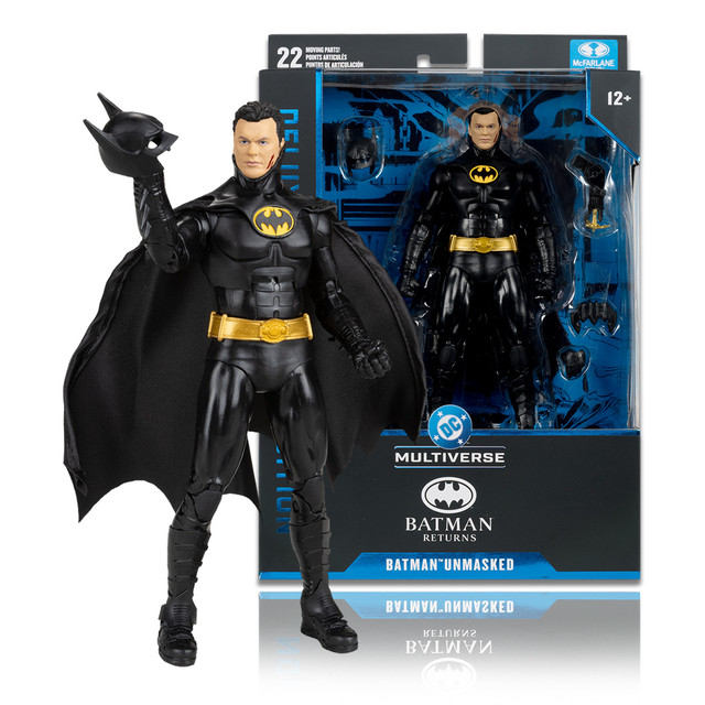 Batman Unmasked (Batman Returns) Deluxe Theatrical Edition 7" Figure, DC Multiverse figure, McFarlane Toys product photograph