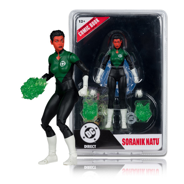 Soranik Natu (DC Page Punchers: Green Lantern Corps #47) 7" Figure w/Comic, McFarlane Toys product photograph