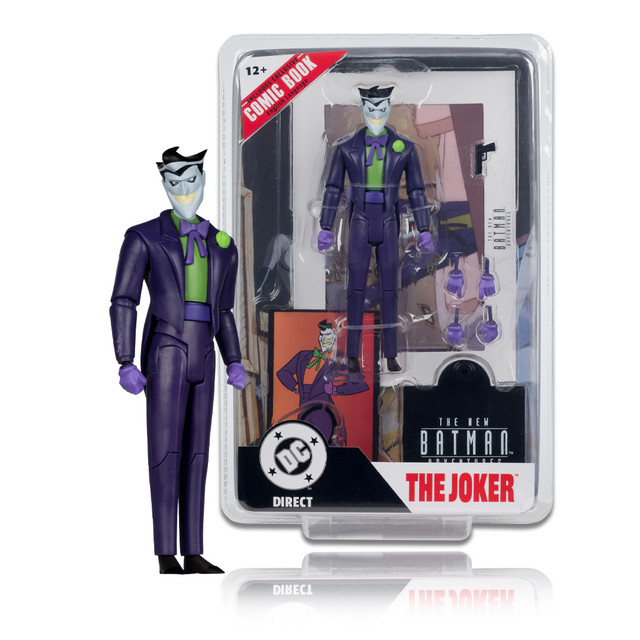 The Joker (DC Page Punchers: The New Batman Adventures) 6" Figure w/Comic, McFarlane Toys product photograph
