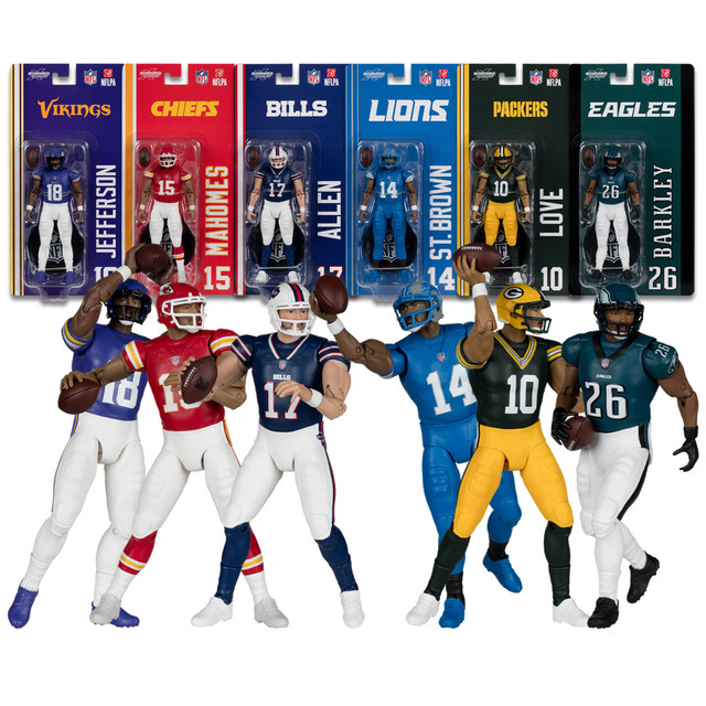 NFL 6" Articulated Figures Wave 1 Bundle (6), SportsPicks figure, McFarlane Toys product photograph