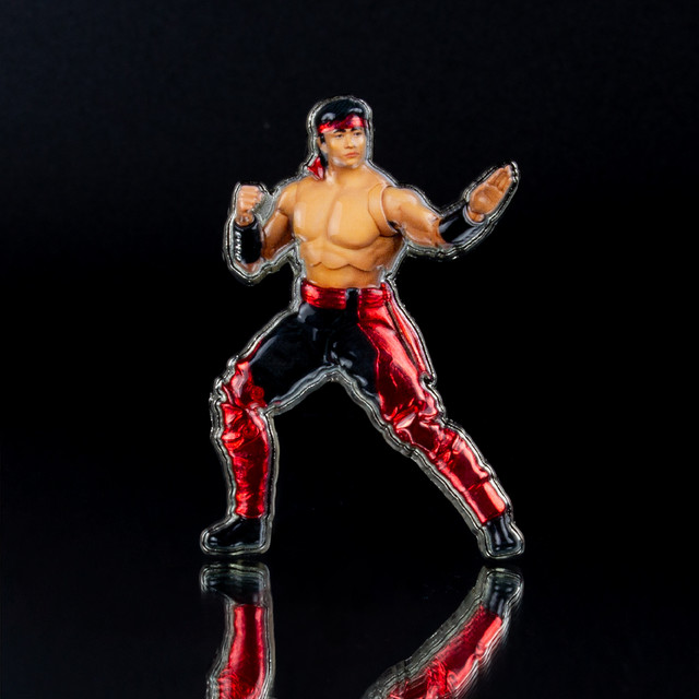 Liu Kang (Mortal Kombat Klassic) Toy Photography 3D Metal Pin, McFarlane Toys product photograph