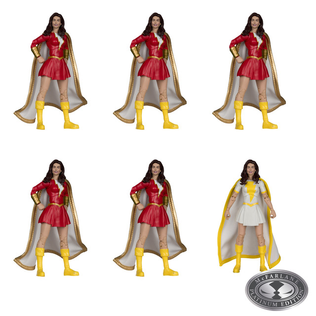 Mary Shazam (Shazam!) McFarlane Collector Edition Factory Sealed Case (6) w/Chase, DC Multiverse figure, McFarlane Toys product photograph