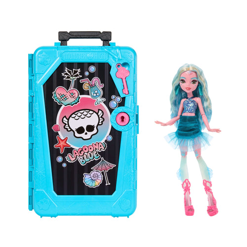 Monster High Skulltimate Secrets Gore-Geous Oasis Playset, Lagoona Blue Doll And Accessories, Monster High product photograph published by Mattel