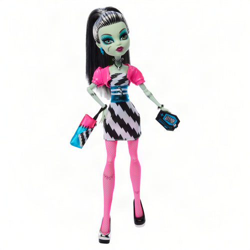 Monster High Dawn Of The Dance Frankie Stein Reproduction Doll With Photos And Invite Accessories, Monster High product photograph published by Mattel