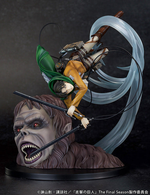 Attack on Titan - Scale Figure "Levi vs Beast Titan ver.", Scale figures product photograph published by Good Smile Company