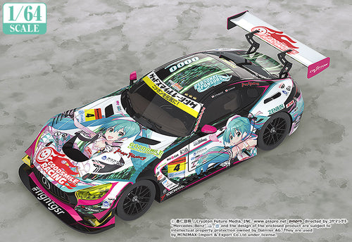 GOOD SMILE RACING - 1/64 Scale Good Smile Hatsune Miku AMG 2019 SUPER GT Ver. (Rerelease), Scale figures product photograph published by Good Smile Company
