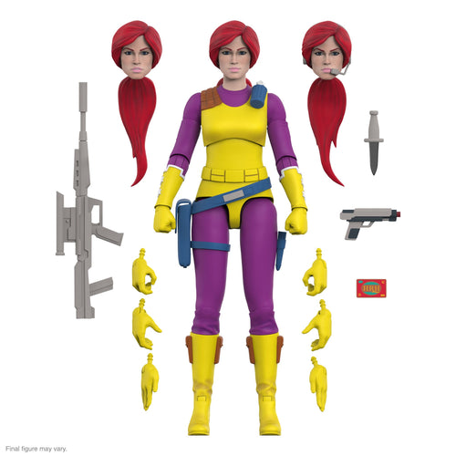 G.I. Joe ULTIMATES! Wave 06 (DIC) - Scarlett (Purple), G.I. Joe ULTIMATES! action figure, Super7 product photograph