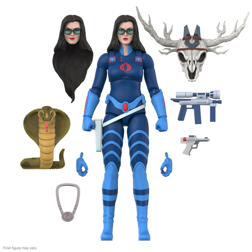 G.I. Joe ULTIMATES! Wave 06 (DIC) - Baroness (Dark Blue), G.I. Joe ULTIMATES! action figure, Super7 product photograph