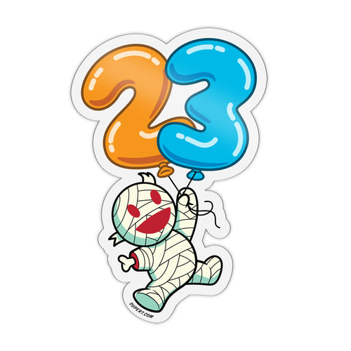 Super7 Mummy Boy Mania 2024 Sticker, Super7 product photograph