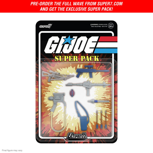 G.I. Joe ULTIMATES! Wave 06 (DIC) - Super Pack, G.I. Joe ULTIMATES! action figure, Super7 product photograph