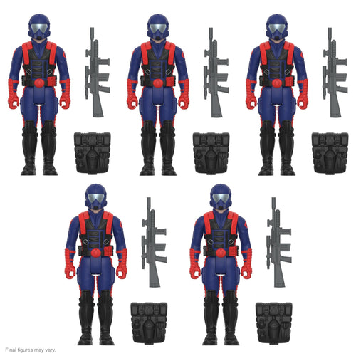 G.I. Joe ReAction Figures Cobra Mothership - 5PK Add-On (Cobra Viper Soldier ReAction), G.I. Joe ReAction action figure, Super7 product photograph