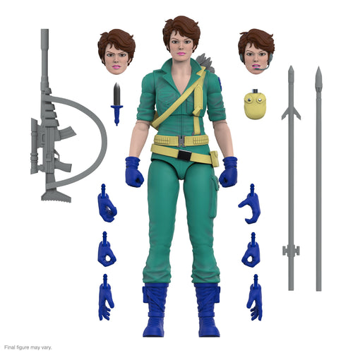 G.I. Joe ULTIMATES! Wave 06 (DIC) - Lady Jaye (Teal), G.I. Joe ULTIMATES! action figure, Super7 product photograph