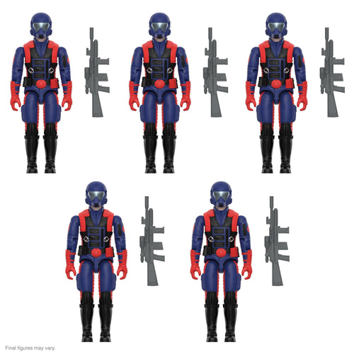 G.I. Joe ReAction Figures Cobra Mothership - 5PK Add-On (Cobra Viper Gunner O-Ring), G.I. Joe ReAction action figure, Super7 product photograph