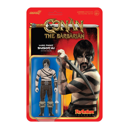 Conan the Barbarian ReAction Figures Wave 02 - Subotai (War Paint), Conan the Barbarian ReAction action figure, Super7 product photograph