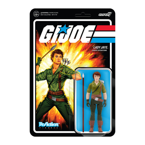 G.I. Joe ReAction Figures Wave 2 - Lady Jaye, G.I. Joe ReAction action figure, Super7 product photograph