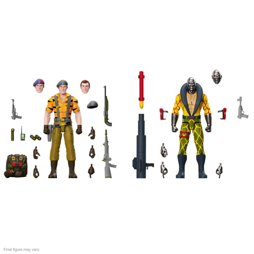 G.I. Joe ULTIMATES! - Flint (Tiger Force) & Destro (Python Patrol), G.I. Joe ULTIMATES! action figure, Super7 product photograph