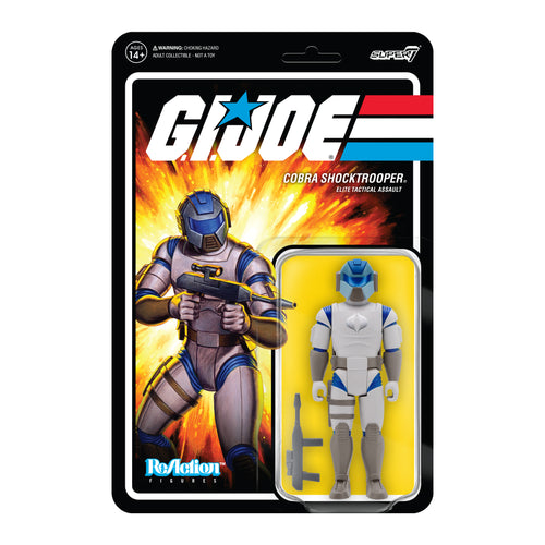 G.I. Joe ReAction Figures Wave 2 - Cobra Shocktrooper (Rifle C), G.I. Joe ReAction action figure, Super7 product photograph