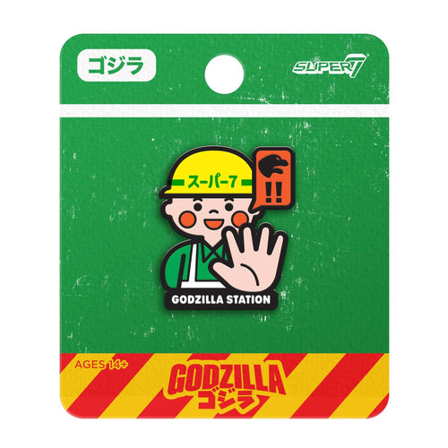 Toho Enamel Pins - Kaiju Response Team Pin, Super7 product photograph