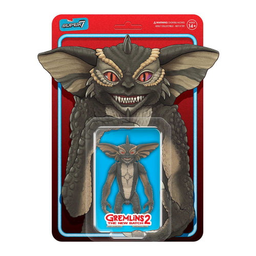 Gremlins ReAction Figures - Mohawk (Character Card), Gremlins ReAction action figure, Super7 product photograph