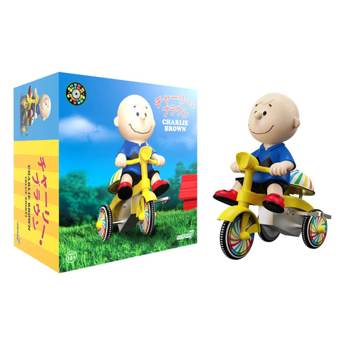Peanuts Super Cycles - Charlie Brown (Blue w/ Yellow Trike), Super7 product photograph